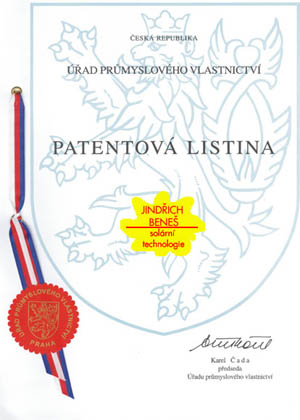 PATENTOVÁ LISTINA